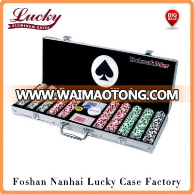 500 Poker Game Chip Set with Aluminum Case